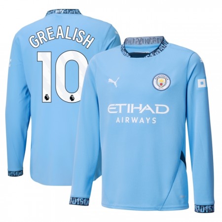 Manchester City Grealish 10 Domácí 2024-25 - Fotbalové Dresy (L/S) Manchester City Grealish 10 Domácí 2024-25 - Fotbalové Dresy (L/S)